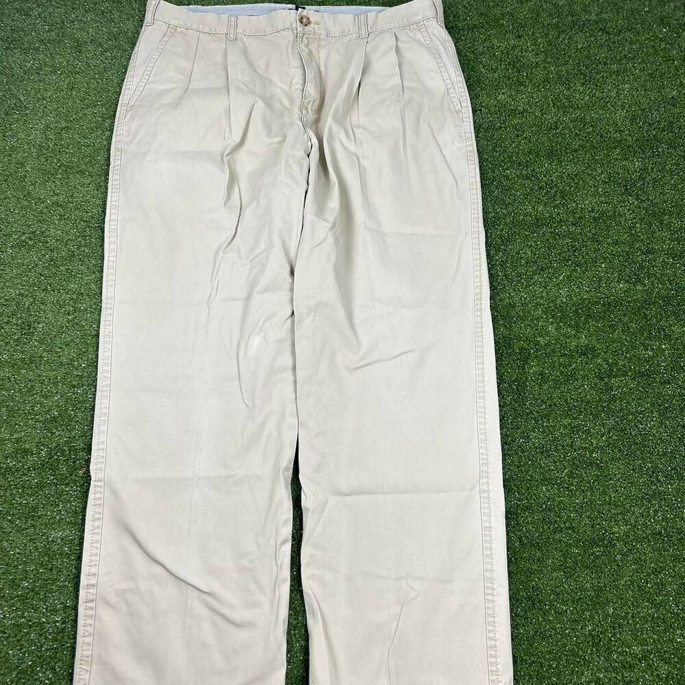 Tommy-hilfiger Men's Cream and Tan Trousers
